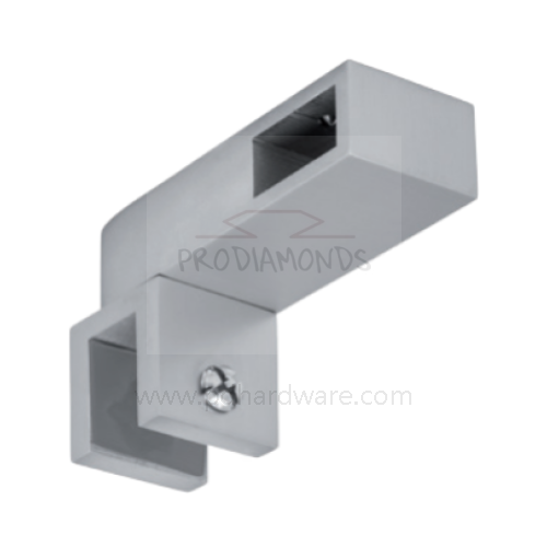 Conector de ducha de tubo de soporte de vidrio lateral ajustable